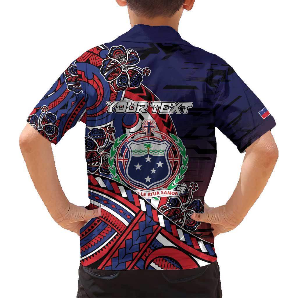 Personalised Samoa Wrestling Family Matching Long Sleeve Bodycon Dress and Hawaiian Shirt Polynesian Warrior Funny Style - Polynesian Pride