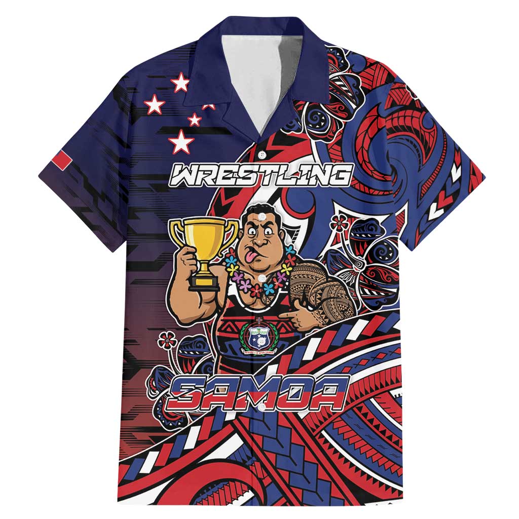 Personalised Samoa Wrestling Family Matching Mermaid Dress and Hawaiian Shirt Polynesian Warrior Funny Style - Polynesian Pride