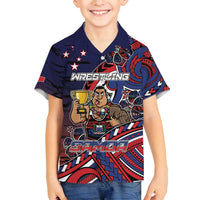Personalised Samoa Wrestling Family Matching Puletasi and Hawaiian Shirt Polynesian Warrior Funny Style - Polynesian Pride