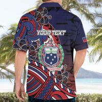 Personalised Samoa Wrestling Hawaiian Shirt Polynesian Warrior Funny Style - Polynesian Pride