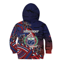 Personalised Samoa Wrestling Kid Hoodie Polynesian Warrior Funny Style - Polynesian Pride