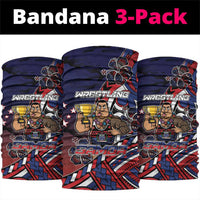 Samoa Wrestling Neck Gaiter Polynesian Warrior Funny Style - Polynesian Pride