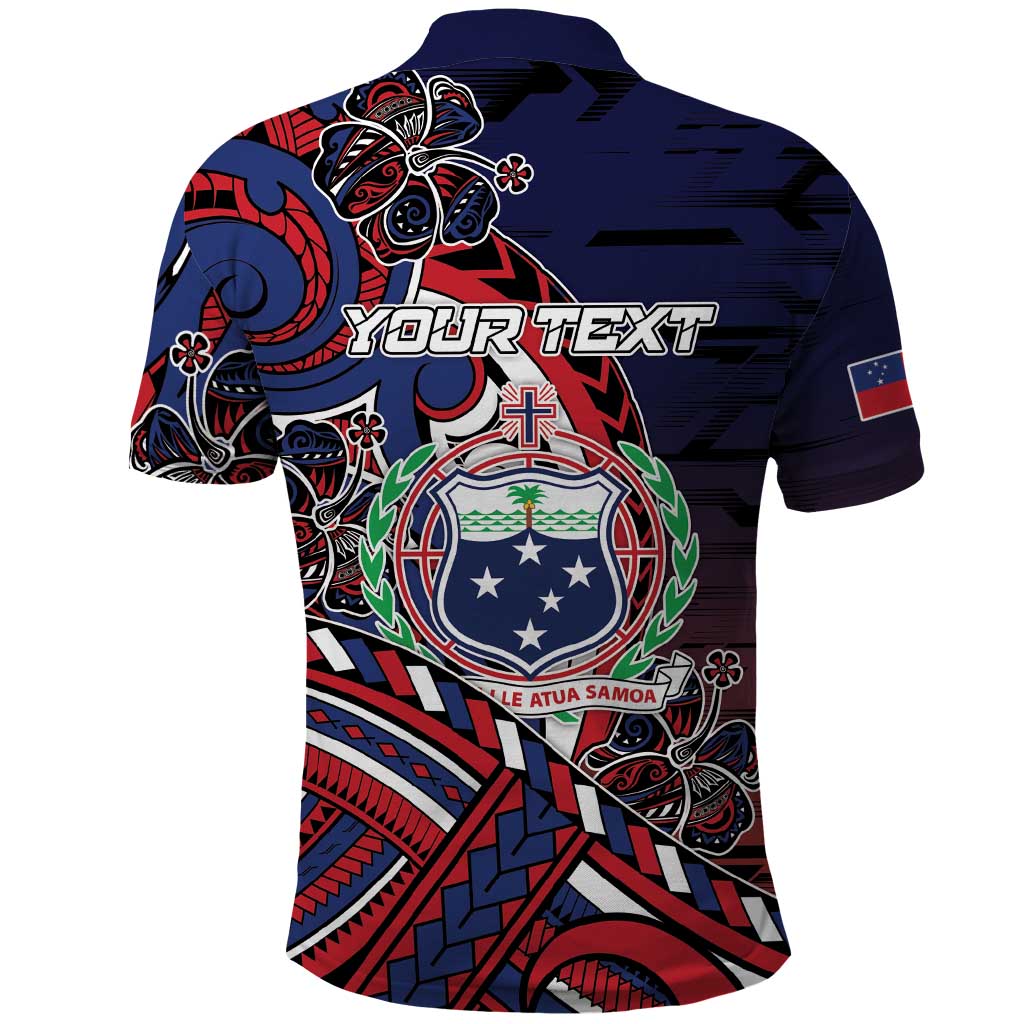 Personalised Samoa Wrestling Polo Shirt Polynesian Warrior Funny Style - Polynesian Pride