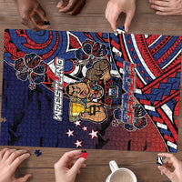 Samoa Wrestling Puzzle Polynesian Warrior Funny Style - Polynesian Pride
