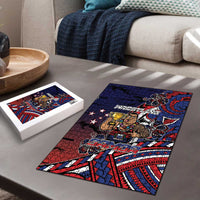 Samoa Wrestling Puzzle Polynesian Warrior Funny Style - Polynesian Pride