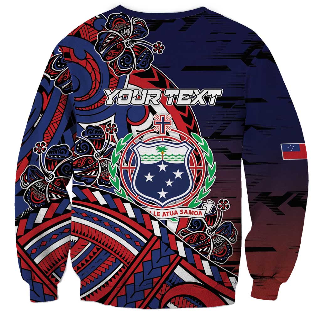 Personalised Samoa Wrestling Sweatshirt Polynesian Warrior Funny Style - Polynesian Pride