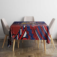 Samoa Wrestling Tablecloth Polynesian Warrior Funny Style - Polynesian Pride