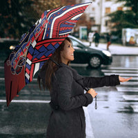 Samoa Wrestling Umbrella Polynesian Warrior Funny Style - Polynesian Pride