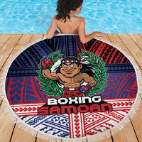 Samoa Boxing Beach Blanket Samoan Boxer Funny Style DT05 - Polynesian Pride