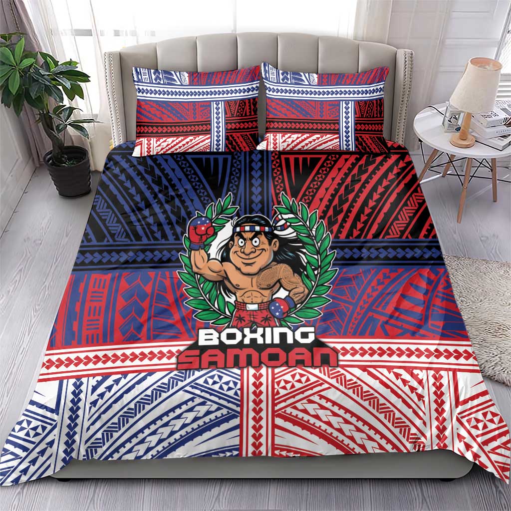 Samoa Boxing Bedding Set Samoan Boxer Funny Style DT05 - Polynesian Pride