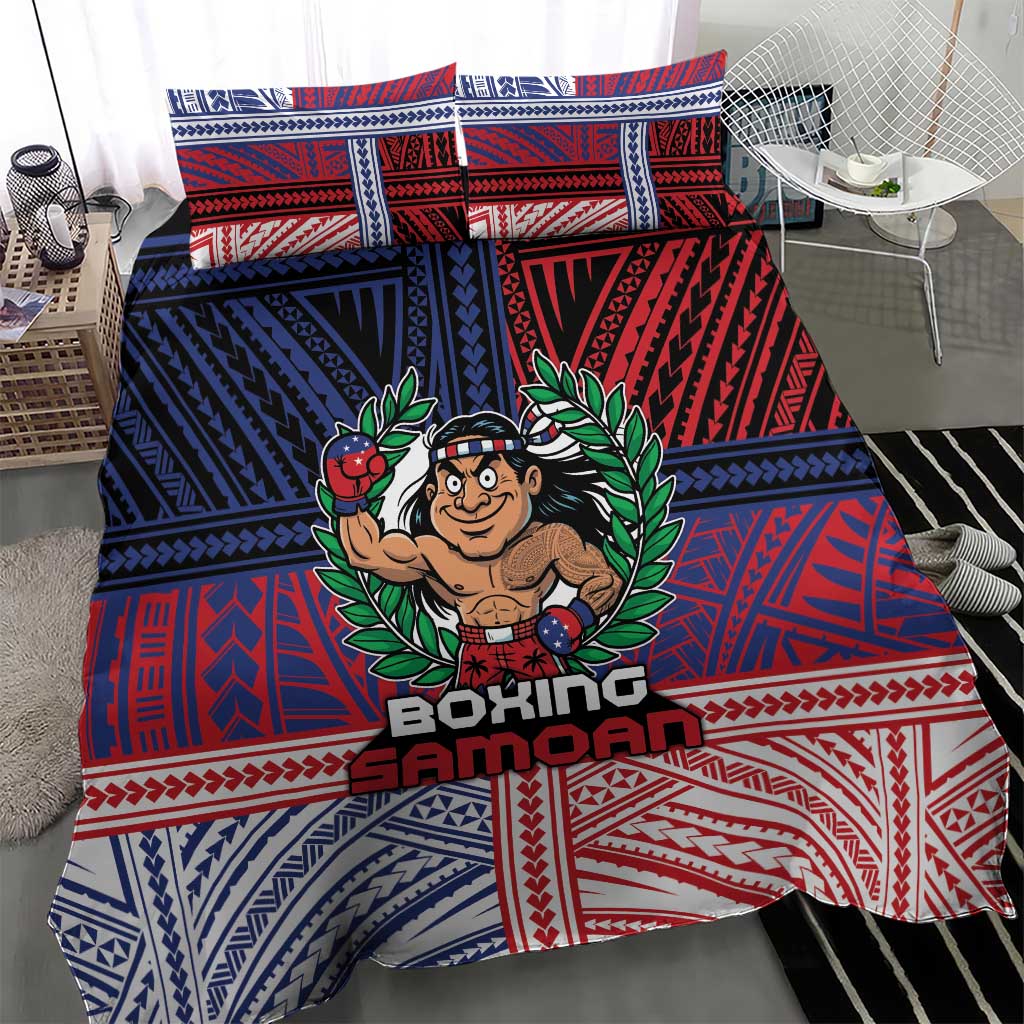 Samoa Boxing Bedding Set Samoan Boxer Funny Style DT05 - Polynesian Pride