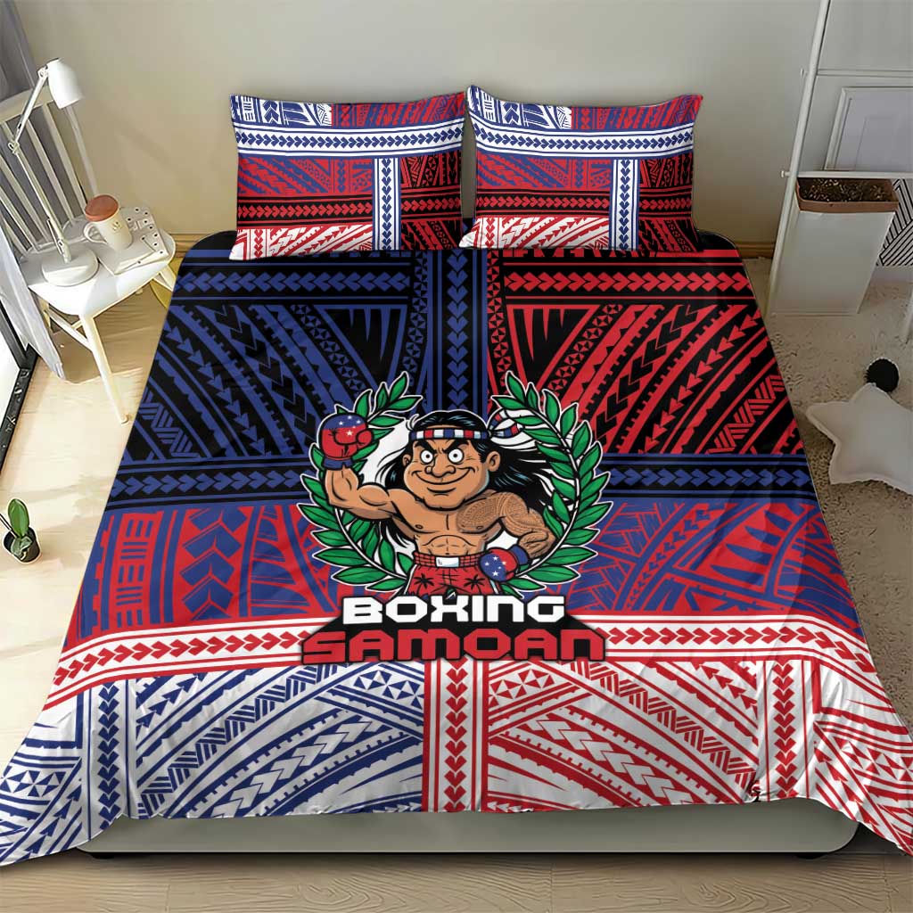 Samoa Boxing Bedding Set Samoan Boxer Funny Style DT05 - Polynesian Pride