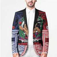 Personalised Samoa Boxing Blazer Samoan Boxer Funny Style DT05 - Polynesian Pride