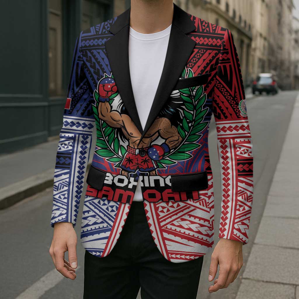 Personalised Samoa Boxing Blazer Samoan Boxer Funny Style DT05 - Polynesian Pride