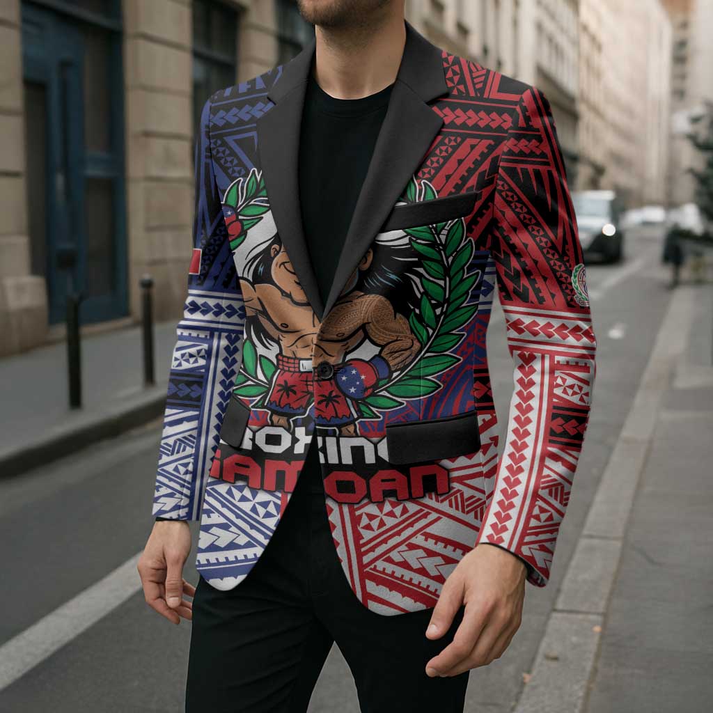 Personalised Samoa Boxing Blazer Samoan Boxer Funny Style DT05 - Polynesian Pride