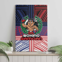 Samoa Boxing Canvas Wall Art Samoan Boxer Funny Style - Polynesian Pride