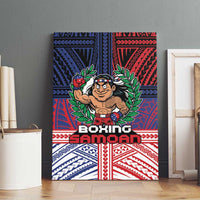 Samoa Boxing Canvas Wall Art Samoan Boxer Funny Style - Polynesian Pride