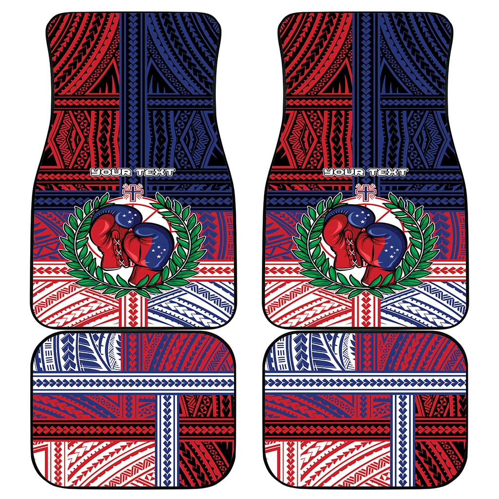 Personalised Samoa Boxing Car Mats Samoan Boxer Funny Style DT05 - Polynesian Pride