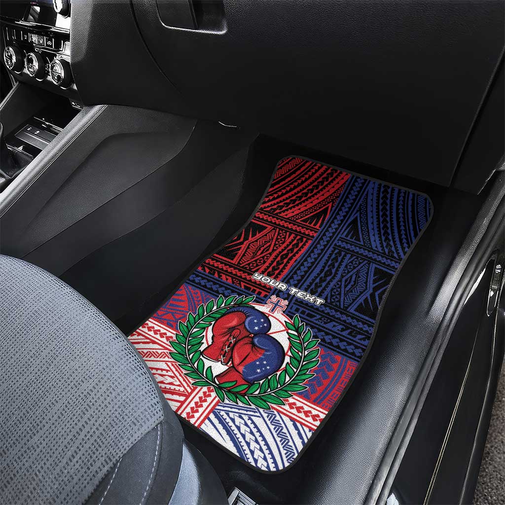 Personalised Samoa Boxing Car Mats Samoan Boxer Funny Style DT05 - Polynesian Pride