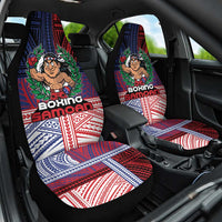 Samoa Boxing Car Seat Cover Samoan Boxer Funny Style DT05 One Size Red - Polynesian Pride