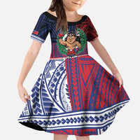 Personalised Samoa Boxing Family Matching Off Shoulder Maxi Dress and Hawaiian Shirt Samoan Boxer Funny Style - Polynesian Pride