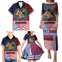 Personalised Samoa Boxing Family Matching Puletasi and Hawaiian Shirt Samoan Boxer Funny Style DT05 - Polynesian Pride