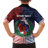 Personalised Samoa Boxing Family Matching Short Sleeve Bodycon Dress and Hawaiian Shirt Samoan Boxer Funny Style DT05 - Polynesian Pride