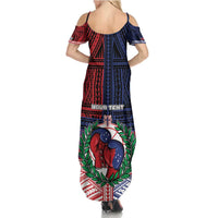 Personalised Samoa Boxing Family Matching Summer Maxi Dress and Hawaiian Shirt Samoan Boxer Funny Style DT05 - Polynesian Pride