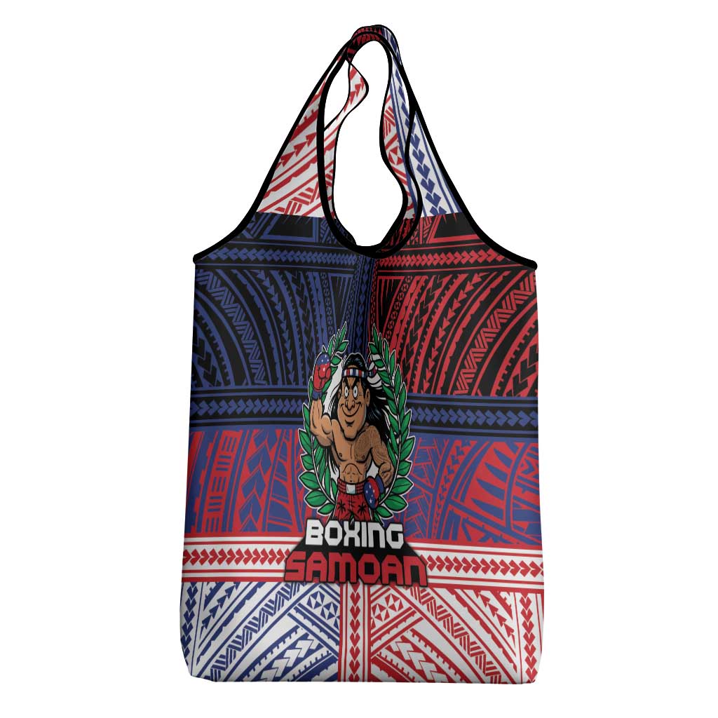 Samoa Boxing Grocery Bag Samoan Boxer Funny Style DT05 - Polynesian Pride