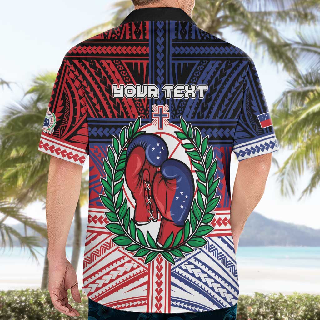 Personalised Samoa Boxing Hawaiian Shirt Samoan Boxer Funny Style - Polynesian Pride