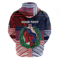 Personalised Samoa Boxing Hoodie Samoan Boxer Funny Style DT05 - Polynesian Pride