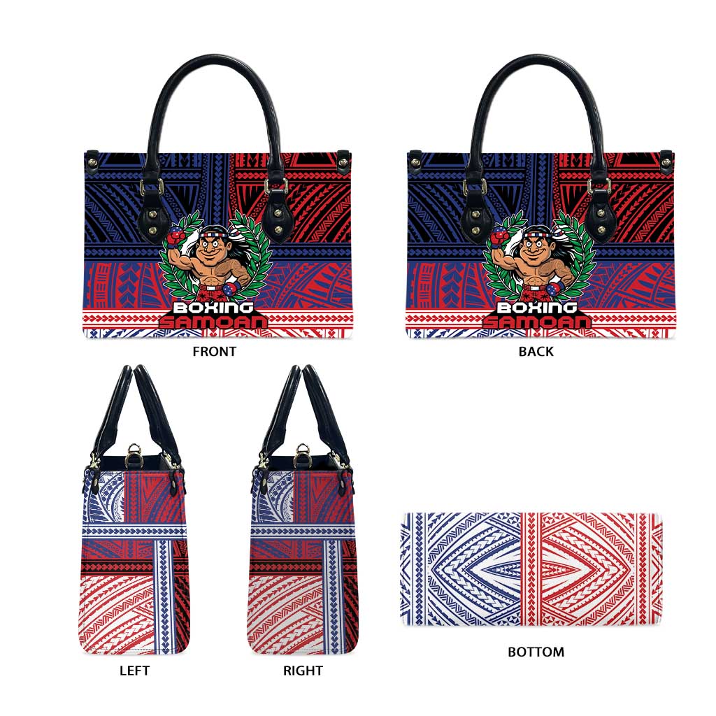Samoa Boxing Leather Bag Samoan Boxer Funny Style DT05 - Polynesian Pride