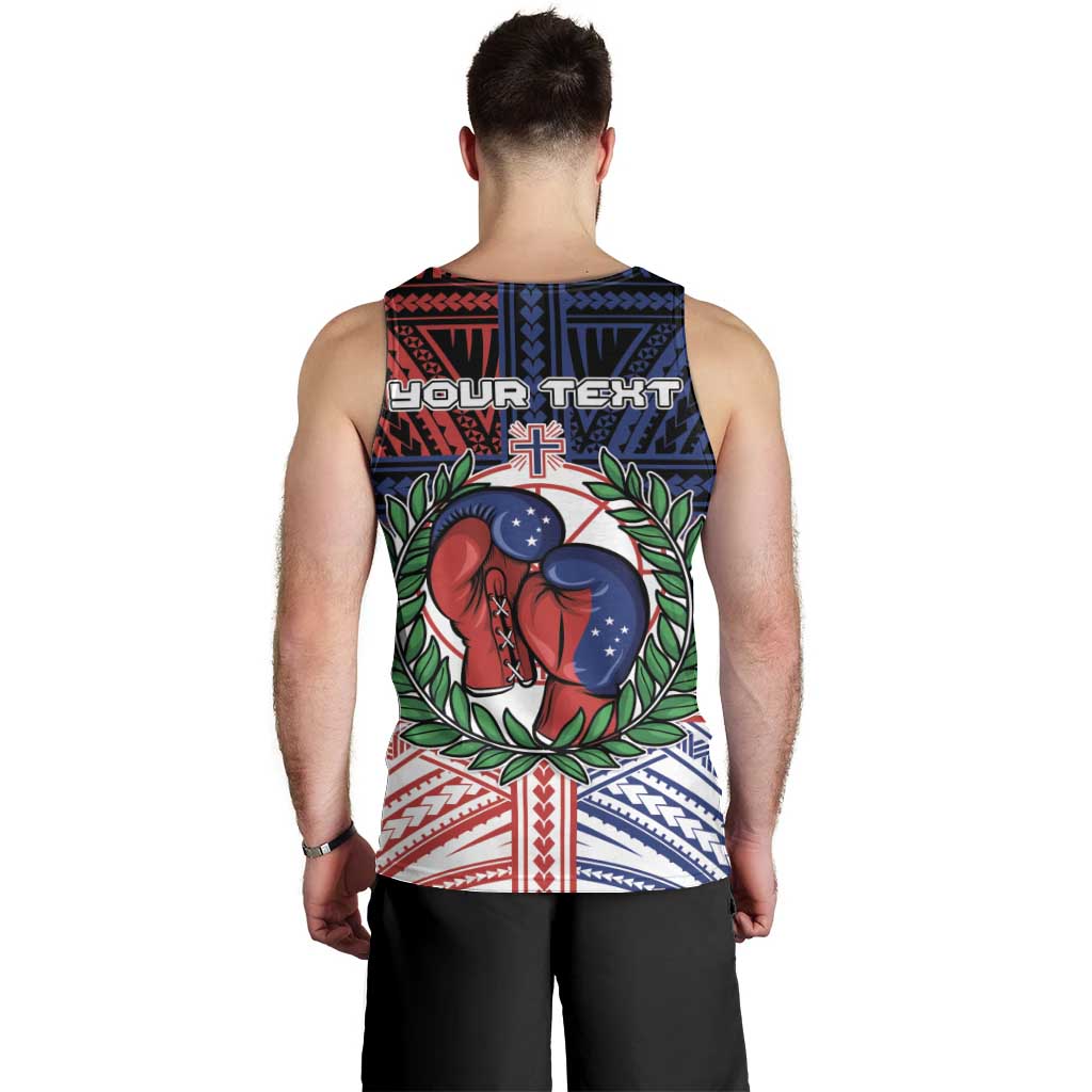 Personalised Samoa Boxing Men Tank Top Samoan Boxer Funny Style DT05 - Polynesian Pride