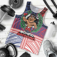 Personalised Samoa Boxing Men Tank Top Samoan Boxer Funny Style DT05 - Polynesian Pride