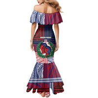 Personalised Samoa Boxing Mermaid Dress Samoan Boxer Funny Style - Polynesian Pride