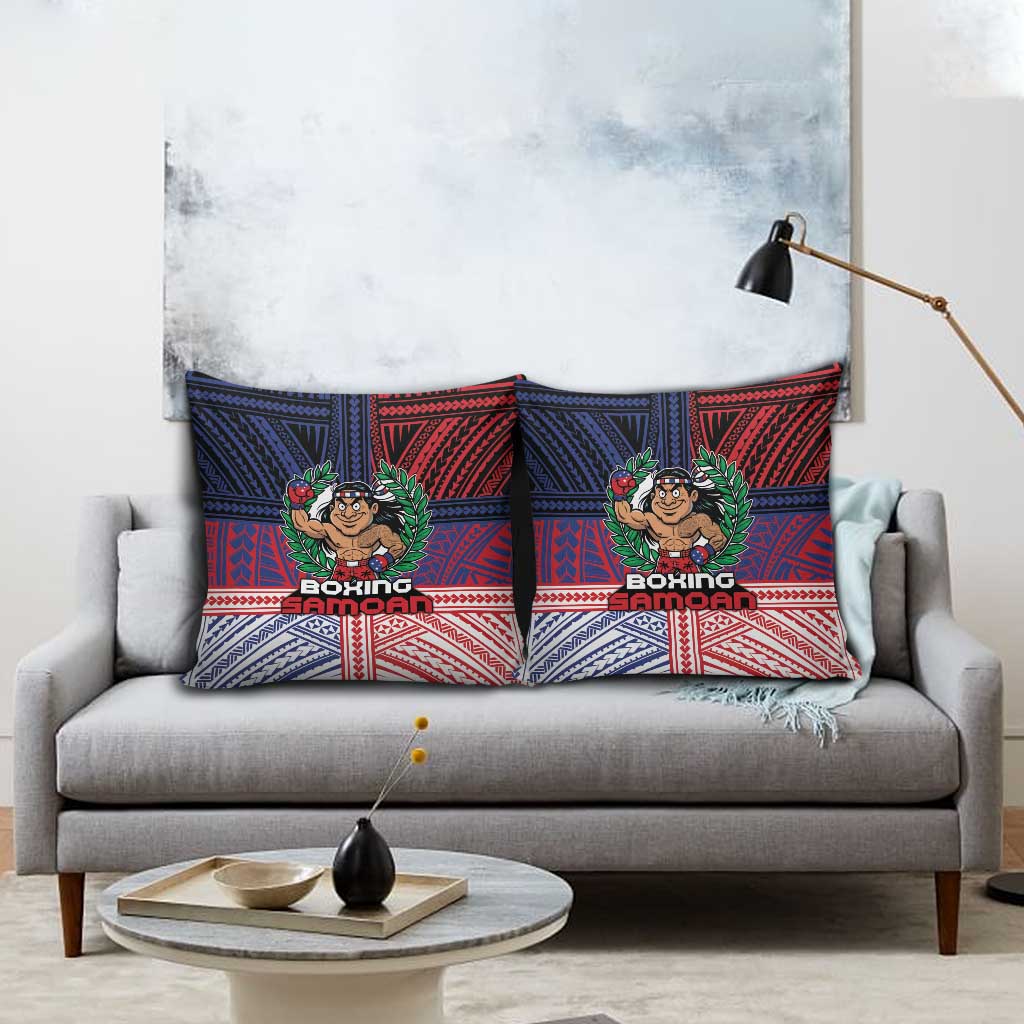 Samoa Boxing Pillow Cover Samoan Boxer Funny Style DT05 - Polynesian Pride