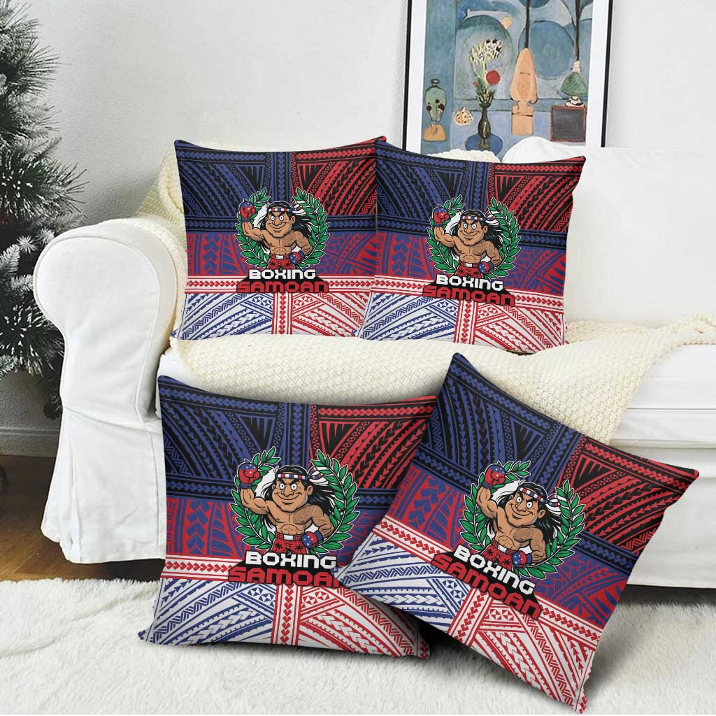 Samoa Boxing Pillow Cover Samoan Boxer Funny Style DT05 - Polynesian Pride