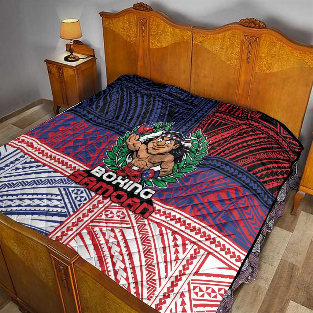 Samoa Boxing Quilt Samoan Boxer Funny Style DT05 - Polynesian Pride