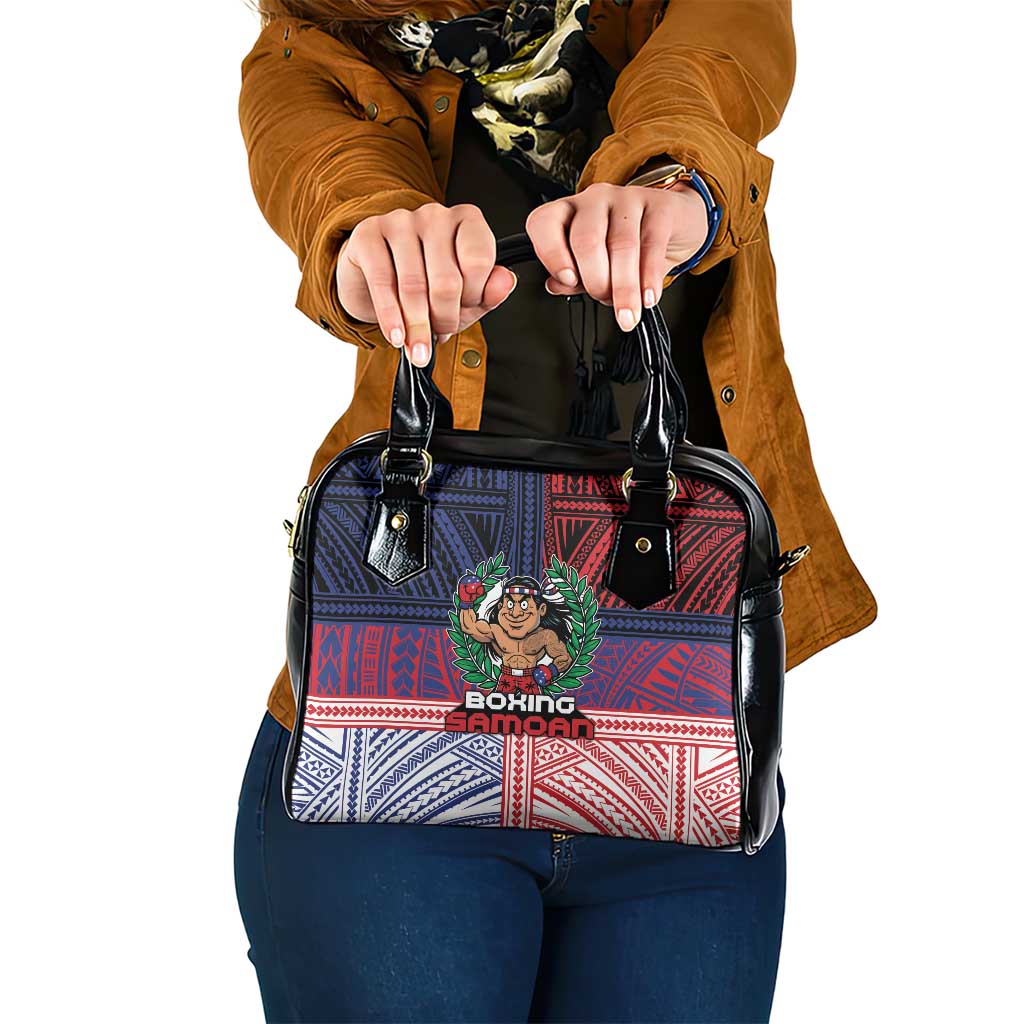 Samoa Boxing Shoulder Handbag Samoan Boxer Funny Style DT05 One Size Red - Polynesian Pride