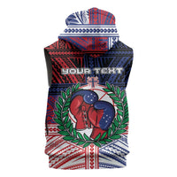 Personalised Samoa Boxing Sleeveless Zip Hoodie Samoan Boxer Funny Style DT05 - Polynesian Pride