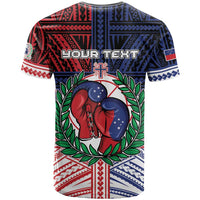 Personalised Samoa Boxing T Shirt Samoan Boxer Funny Style DT05 - Polynesian Pride