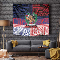Samoa Boxing Tapestry Samoan Boxer Funny Style DT05 Red - Polynesian Pride
