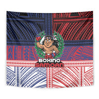 Samoa Boxing Tapestry Samoan Boxer Funny Style DT05 - Polynesian Pride