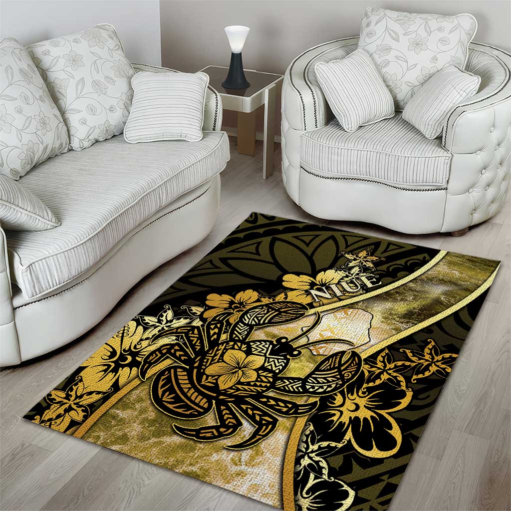 Niue Area Rug Niuean Crab Waves Style DT05 - Polynesian Pride