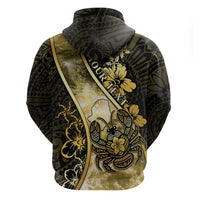 Personalised Niue Hoodie Niuean Crab Waves Style DT05 - Polynesian Pride