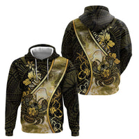 Personalised Niue Hoodie Niuean Crab Waves Style DT05 - Polynesian Pride