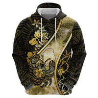 Personalised Niue Hoodie Niuean Crab Waves Style DT05 - Polynesian Pride