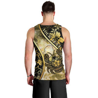 Personalised Niue Men Tank Top Niuean Crab Waves Style DT05 - Polynesian Pride