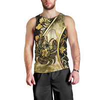 Personalised Niue Men Tank Top Niuean Crab Waves Style DT05 - Polynesian Pride