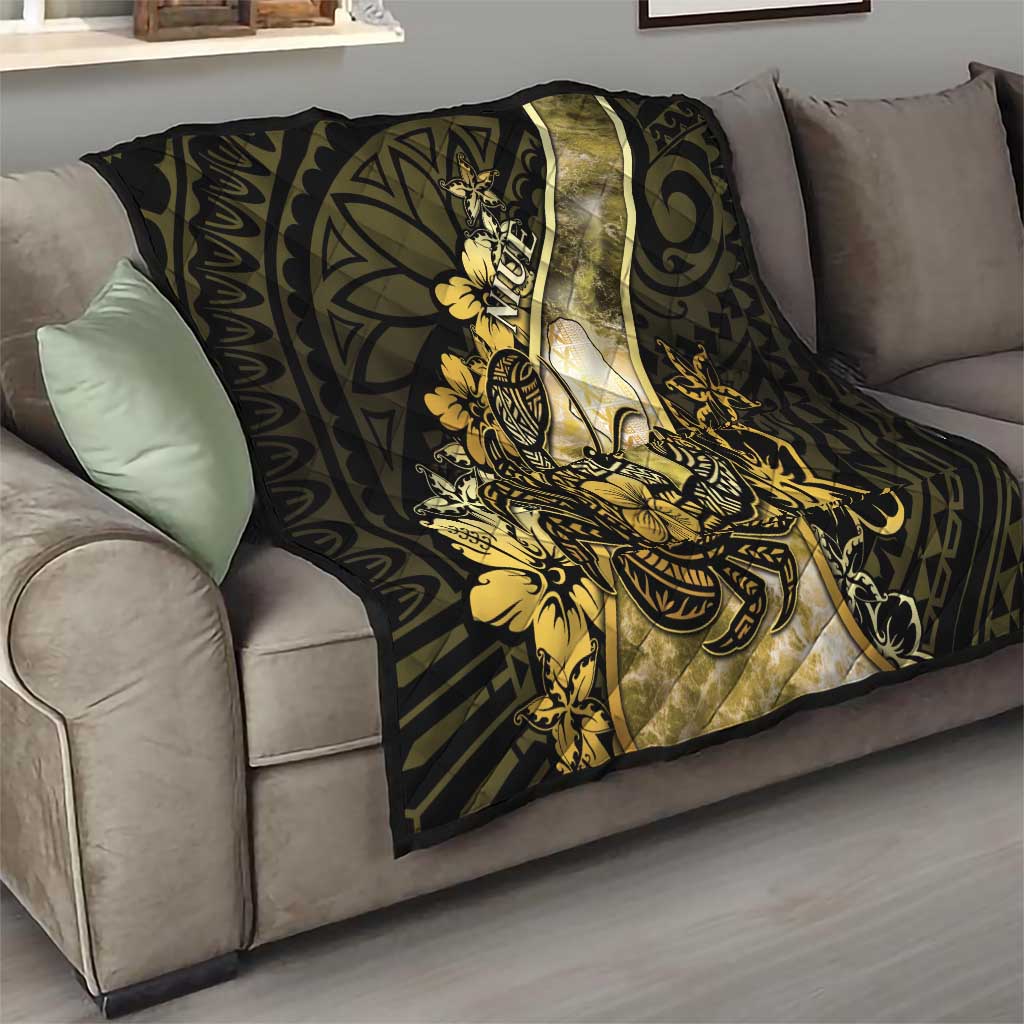 Niue Quilt Niuean Crab Waves Style